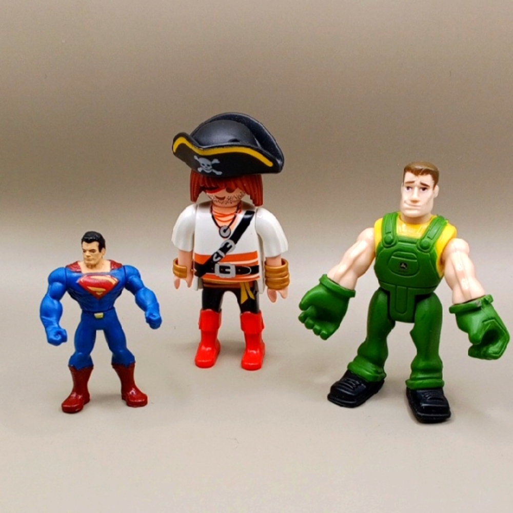 Superhero and Pirate Action Figure Set